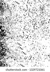 Rough, scratch, splatter grunge pattern design brush strokes. Overlay texture. Faded black-white dyed paper texture. Sketch grunge design. Use for poster, cover, banner, mock-up, stickers layout.