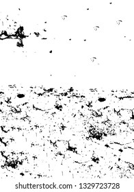 Rough, scratch, splatter grunge pattern design brush strokes. Overlay texture. Faded black-white dyed paper texture. Sketch grunge design. Use for poster, cover, banner, mock-up, stickers layout.
