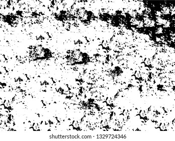 Rough, scratch, splatter grunge pattern design brush strokes. Overlay texture. Faded black-white dyed paper texture. Sketch grunge design. Use for poster, cover, banner, mock-up, stickers layout.