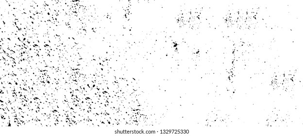 Rough, scratch, splatter grunge pattern design brush strokes. Overlay texture. Faded black-white dyed paper texture. Sketch grunge design. Use for poster, cover, banner, mock-up, stickers layout.