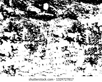 Rough, scratch, splatter grunge pattern design brush strokes. Overlay texture. Faded black-white dyed paper texture. Sketch grunge design. Use for poster, cover, banner, mock-up, stickers layout.