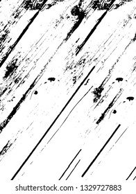 Rough, scratch, splatter grunge pattern design brush strokes. Overlay texture. Faded black-white dyed paper texture. Sketch grunge design. Use for poster, cover, banner, mock-up, stickers layout.
