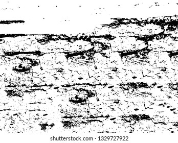 Rough, scratch, splatter grunge pattern design brush strokes. Overlay texture. Faded black-white dyed paper texture. Sketch grunge design. Use for poster, cover, banner, mock-up, stickers layout.