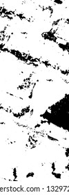 Rough, scratch, splatter grunge pattern design brush strokes. Overlay texture. Faded black-white dyed paper texture. Sketch grunge design. Use for poster, cover, banner, mock-up, stickers layout.