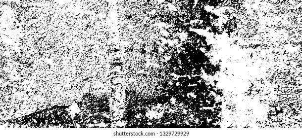 Rough, scratch, splatter grunge pattern design brush strokes. Overlay texture. Faded black-white dyed paper texture. Sketch grunge design. Use for poster, cover, banner, mock-up, stickers layout.