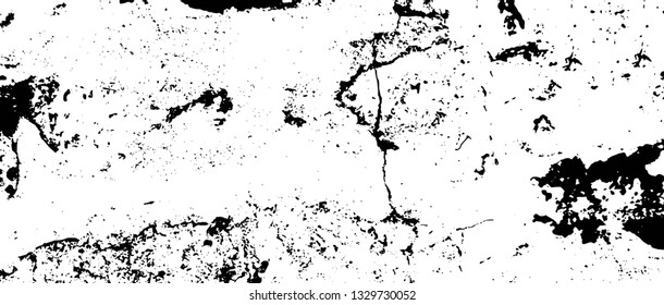 Rough, scratch, splatter grunge pattern design brush strokes. Overlay texture. Faded black-white dyed paper texture. Sketch grunge design. Use for poster, cover, banner, mock-up, stickers layout.