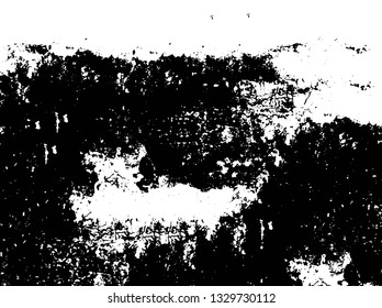 Rough, scratch, splatter grunge pattern design brush strokes. Overlay texture. Faded black-white dyed paper texture. Sketch grunge design. Use for poster, cover, banner, mock-up, stickers layout.