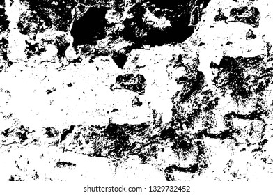 Rough, scratch, splatter grunge pattern design brush strokes. Overlay texture. Faded black-white dyed paper texture. Sketch grunge design. Use for poster, cover, banner, mock-up, stickers layout.