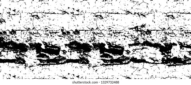 Rough, scratch, splatter grunge pattern design brush strokes. Overlay texture. Faded black-white dyed paper texture. Sketch grunge design. Use for poster, cover, banner, mock-up, stickers layout.