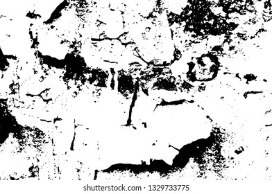 Rough, scratch, splatter grunge pattern design brush strokes. Overlay texture. Faded black-white dyed paper texture. Sketch grunge design. Use for poster, cover, banner, mock-up, stickers layout.