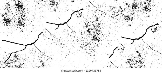 Rough, scratch, splatter grunge pattern design brush strokes. Overlay texture. Faded black-white dyed paper texture. Sketch grunge design. Use for poster, cover, banner, mock-up, stickers layout.