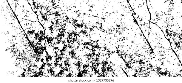 Rough, scratch, splatter grunge pattern design brush strokes. Overlay texture. Faded black-white dyed paper texture. Sketch grunge design. Use for poster, cover, banner, mock-up, stickers layout.