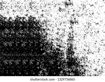 Rough, scratch, splatter grunge pattern design brush strokes. Overlay texture. Faded black-white dyed paper texture. Sketch grunge design. Use for poster, cover, banner, mock-up, stickers layout.