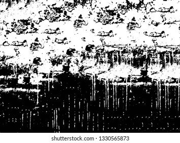 Rough, scratch, splatter grunge pattern design brush strokes. Overlay texture. Faded black-white dyed paper texture. Sketch grunge design. Use for poster, cover, banner, mock-up, stickers layout.