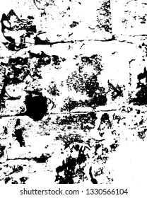 Rough, scratch, splatter grunge pattern design brush strokes. Overlay texture. Faded black-white dyed paper texture. Sketch grunge design. Use for poster, cover, banner, mock-up, stickers layout.