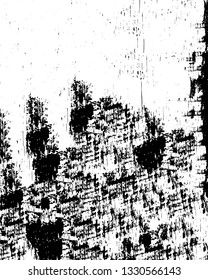 Rough, scratch, splatter grunge pattern design brush strokes. Overlay texture. Faded black-white dyed paper texture. Sketch grunge design. Use for poster, cover, banner, mock-up, stickers layout.
