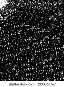 Rough, scratch, splatter grunge pattern design brush strokes. Overlay texture. Faded black-white dyed paper texture. Sketch grunge design. Use for poster, cover, banner, mock-up, stickers layout.