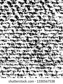 Rough, scratch, splatter grunge pattern design brush strokes. Overlay texture. Faded black-white dyed paper texture. Sketch grunge design. Use for poster, cover, banner, mock-up, stickers layout.