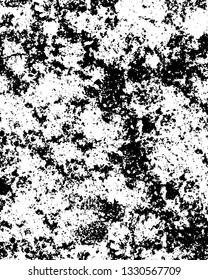 Rough, scratch, splatter grunge pattern design brush strokes. Overlay texture. Faded black-white dyed paper texture. Sketch grunge design. Use for poster, cover, banner, mock-up, stickers layout.