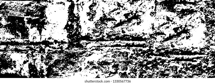 Rough, scratch, splatter grunge pattern design brush strokes. Overlay texture. Faded black-white dyed paper texture. Sketch grunge design. Use for poster, cover, banner, mock-up, stickers layout.