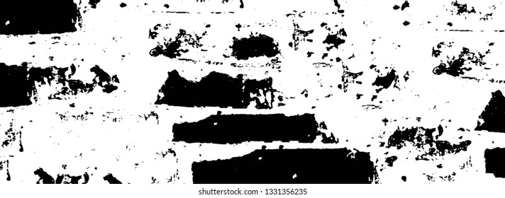 Rough, scratch, splatter grunge pattern design brush strokes. Overlay texture. Faded black-white dyed paper texture. Sketch grunge design. Use for poster, cover, banner, mock-up, stickers layout.