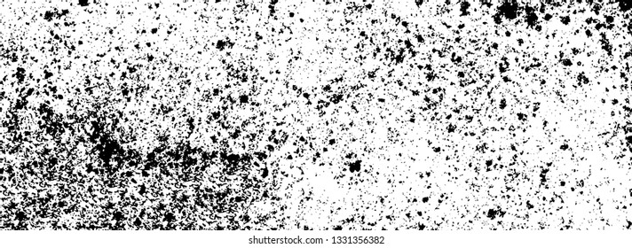 Rough, scratch, splatter grunge pattern design brush strokes. Overlay texture. Faded black-white dyed paper texture. Sketch grunge design. Use for poster, cover, banner, mock-up, stickers layout.