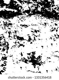 Rough, scratch, splatter grunge pattern design brush strokes. Overlay texture. Faded black-white dyed paper texture. Sketch grunge design. Use for poster, cover, banner, mock-up, stickers layout.