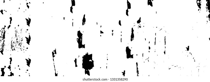 Rough, scratch, splatter grunge pattern design brush strokes. Overlay texture. Faded black-white dyed paper texture. Sketch grunge design. Use for poster, cover, banner, mock-up, stickers layout.