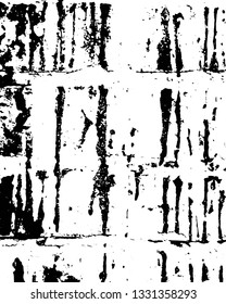 Rough, scratch, splatter grunge pattern design brush strokes. Overlay texture. Faded black-white dyed paper texture. Sketch grunge design. Use for poster, cover, banner, mock-up, stickers layout.