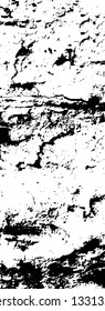 Rough, scratch, splatter grunge pattern design brush strokes. Overlay texture. Faded black-white dyed paper texture. Sketch grunge design. Use for poster, cover, banner, mock-up, stickers layout.