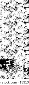 Rough, scratch, splatter grunge pattern design brush strokes. Overlay texture. Faded black-white dyed paper texture. Sketch grunge design. Use for poster, cover, banner, mock-up, stickers layout.