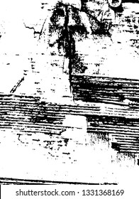 Rough, scratch, splatter grunge pattern design brush strokes. Overlay texture. Faded black-white dyed paper texture. Sketch grunge design. Use for poster, cover, banner, mock-up, stickers layout.