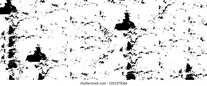 Rough, scratch, splatter grunge pattern design brush strokes. Overlay texture. Faded black-white dyed paper texture. Sketch grunge design. Use for poster, cover, banner, mock-up, stickers layout.