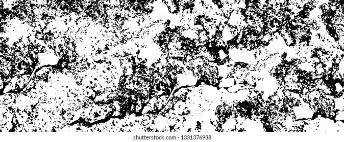 Rough, scratch, splatter grunge pattern design brush strokes. Overlay texture. Faded black-white dyed paper texture. Sketch grunge design. Use for poster, cover, banner, mock-up, stickers layout.