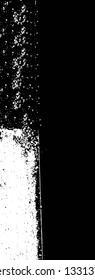 Rough, scratch, splatter grunge pattern design brush strokes. Overlay texture. Faded black-white dyed paper texture. Sketch grunge design. Use for poster, cover, banner, mock-up, stickers layout.