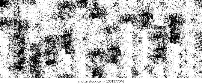 Rough, scratch, splatter grunge pattern design brush strokes. Overlay texture. Faded black-white dyed paper texture. Sketch grunge design. Use for poster, cover, banner, mock-up, stickers layout.