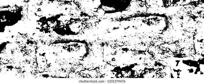 Rough, scratch, splatter grunge pattern design brush strokes. Overlay texture. Faded black-white dyed paper texture. Sketch grunge design. Use for poster, cover, banner, mock-up, stickers layout.