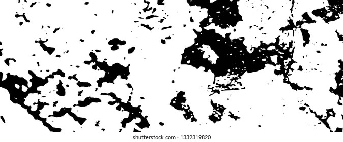 Rough, scratch, splatter grunge pattern design brush strokes. Overlay texture. Faded black-white dyed paper texture. Sketch grunge design. Use for poster, cover, banner, mock-up, stickers layout.