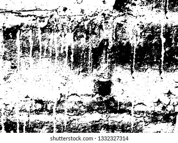 Rough, scratch, splatter grunge pattern design brush strokes. Overlay texture. Faded black-white dyed paper texture. Sketch grunge design. Use for poster, cover, banner, mock-up, stickers layout.