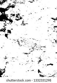 Rough, scratch, splatter grunge pattern design brush strokes. Overlay texture. Faded black-white dyed paper texture. Sketch grunge design. Use for poster, cover, banner, mock-up, stickers layout.