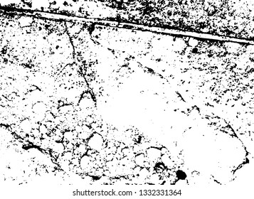 Rough, scratch, splatter grunge pattern design brush strokes. Overlay texture. Faded black-white dyed paper texture. Sketch grunge design. Use for poster, cover, banner, mock-up, stickers layout.
