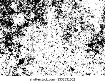 Rough, scratch, splatter grunge pattern design brush strokes. Overlay texture. Faded black-white dyed paper texture. Sketch grunge design. Use for poster, cover, banner, mock-up, stickers layout.
