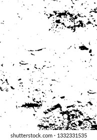 Rough, scratch, splatter grunge pattern design brush strokes. Overlay texture. Faded black-white dyed paper texture. Sketch grunge design. Use for poster, cover, banner, mock-up, stickers layout.