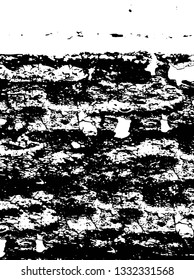 Rough, scratch, splatter grunge pattern design brush strokes. Overlay texture. Faded black-white dyed paper texture. Sketch grunge design. Use for poster, cover, banner, mock-up, stickers layout.