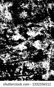 Rough, scratch, splatter grunge pattern design brush strokes. Overlay texture. Faded black-white dyed paper texture. Sketch grunge design. Use for poster, cover, banner, mock-up, stickers layout.