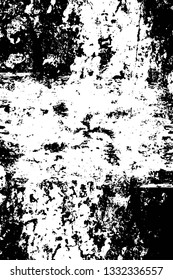 Rough, scratch, splatter grunge pattern design brush strokes. Overlay texture. Faded black-white dyed paper texture. Sketch grunge design. Use for poster, cover, banner, mock-up, stickers layout.