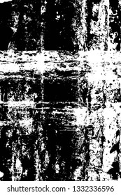 Rough, scratch, splatter grunge pattern design brush strokes. Overlay texture. Faded black-white dyed paper texture. Sketch grunge design. Use for poster, cover, banner, mock-up, stickers layout.