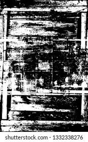 Rough, scratch, splatter grunge pattern design brush strokes. Overlay texture. Faded black-white dyed paper texture. Sketch grunge design. Use for poster, cover, banner, mock-up, stickers layout.