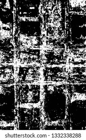 Rough, scratch, splatter grunge pattern design brush strokes. Overlay texture. Faded black-white dyed paper texture. Sketch grunge design. Use for poster, cover, banner, mock-up, stickers layout.