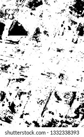 Rough, scratch, splatter grunge pattern design brush strokes. Overlay texture. Faded black-white dyed paper texture. Sketch grunge design. Use for poster, cover, banner, mock-up, stickers layout.